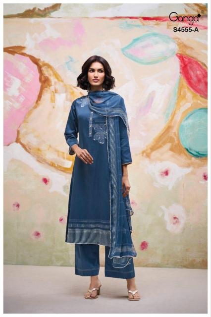 Ganga gireya 4555 wholesale dress materials online shopping cash on delivery  - wholesale export